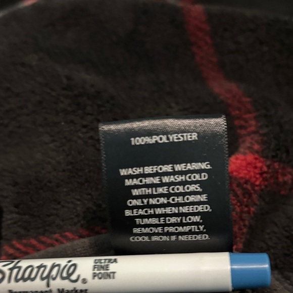 Cuddl Duds Black Plaid Cozy Poncho/Shawl Size L/XL - Picture 6 of 6